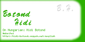 botond hidi business card